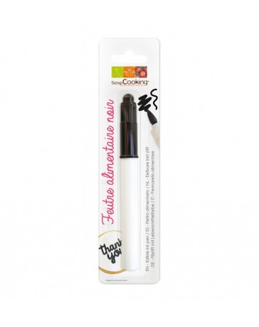 SCRAPCOOKING Stylo chocolat + Stylo de glaçage noir pas cher 